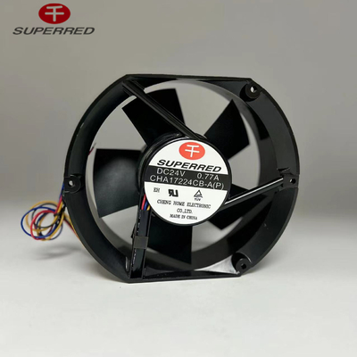 Customized 2.4W DC Cooling Fan Plastik PBT 94V0 Frame CPU DC Fan